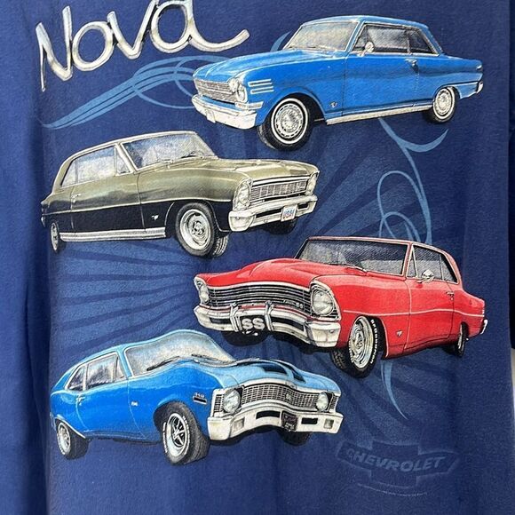 Chevrolet NOVA Blue Tee Depicting Classic Vintage Nova’s SZ XL
UNISEX - Picture 4 of 6